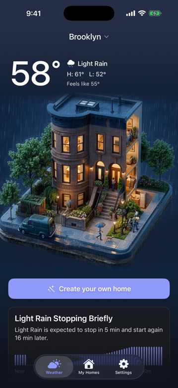 Rainy scene